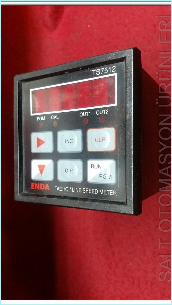 ENDA TS7512 TACHO LINE SPEED METER 5 HANELİ HIZ VE DEVİR SAYICI